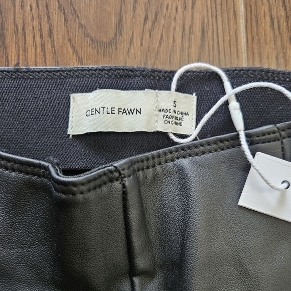 Gentle Fawn Faux Leather Leggings Black Size Small NWOT - Picture 4 of 6